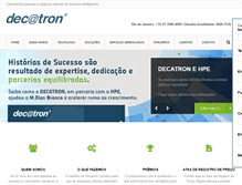 Tablet Screenshot of decatron.com.br